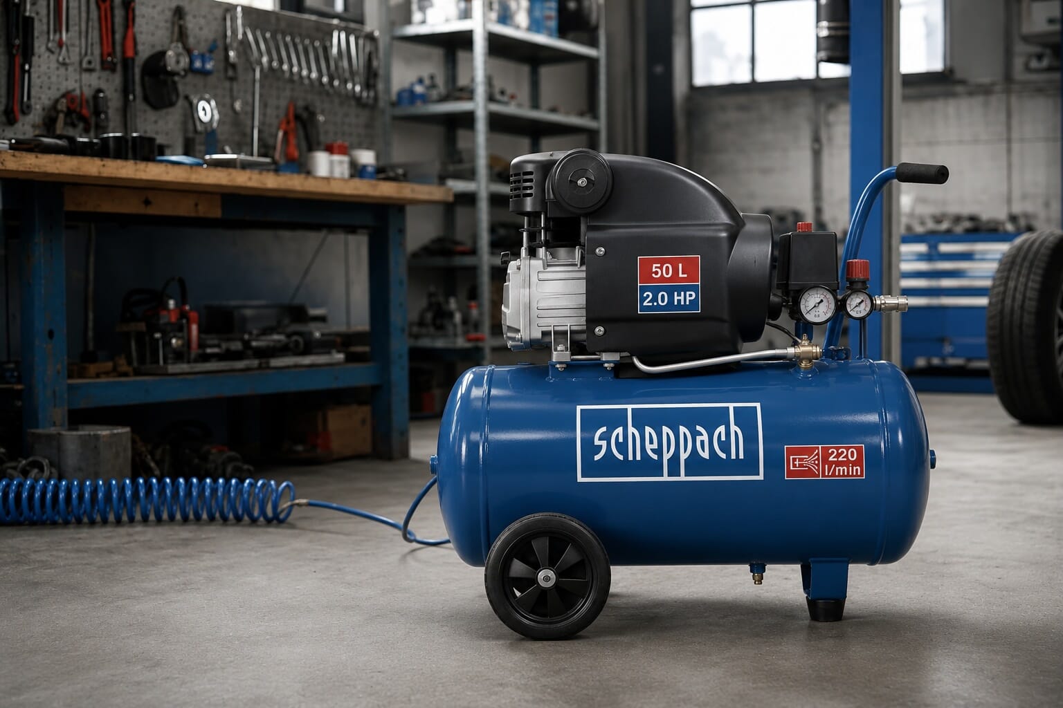 Scheppach Kompressor HC54.jpg Scheppach Kompressor HC54.jpg