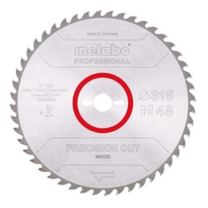 Metabo Sagblad HM 315mm Z48