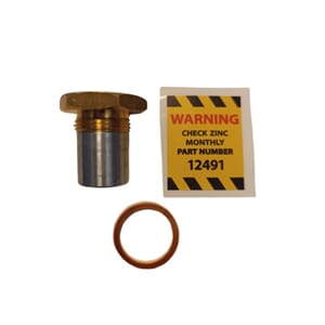 Zink anode  - Varmeveksler -D2