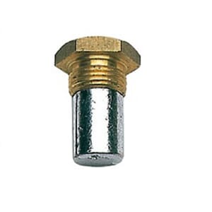 Zink anode for varmeveksler
