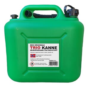 Trio Drivstoffkanne for bensin og diesel Grønn 10 liter
