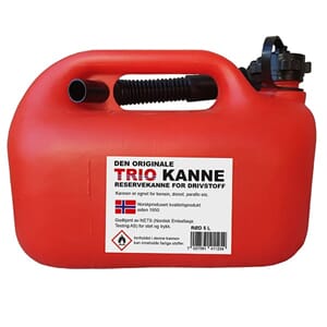 Trio Drivstoffkanne for bensin og diesel Rød 5 liter